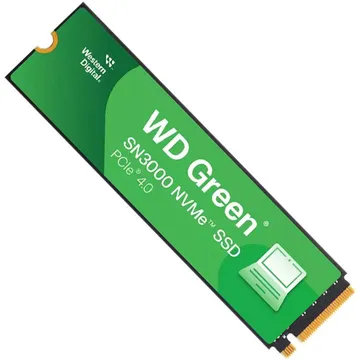 حافظه اس اس دی وسترن دیجیتال Green SN3000 ظرفیت 500 گیگابایت تصویر حافظه SSD Green SN3000 وسترن دیجیتال NVMe 500GB