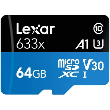 کارت حافظه لکسار مدل 633X ظرفیت 64 گیگابایت کارت حافظه MicroSDXC لکسار 633X 64GB