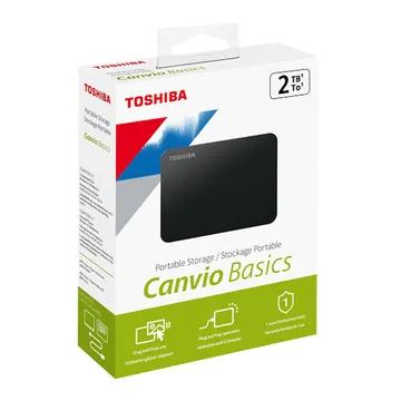 نمای جلویی هارد اکسترنال Toshiba Canvio Basics 2TB