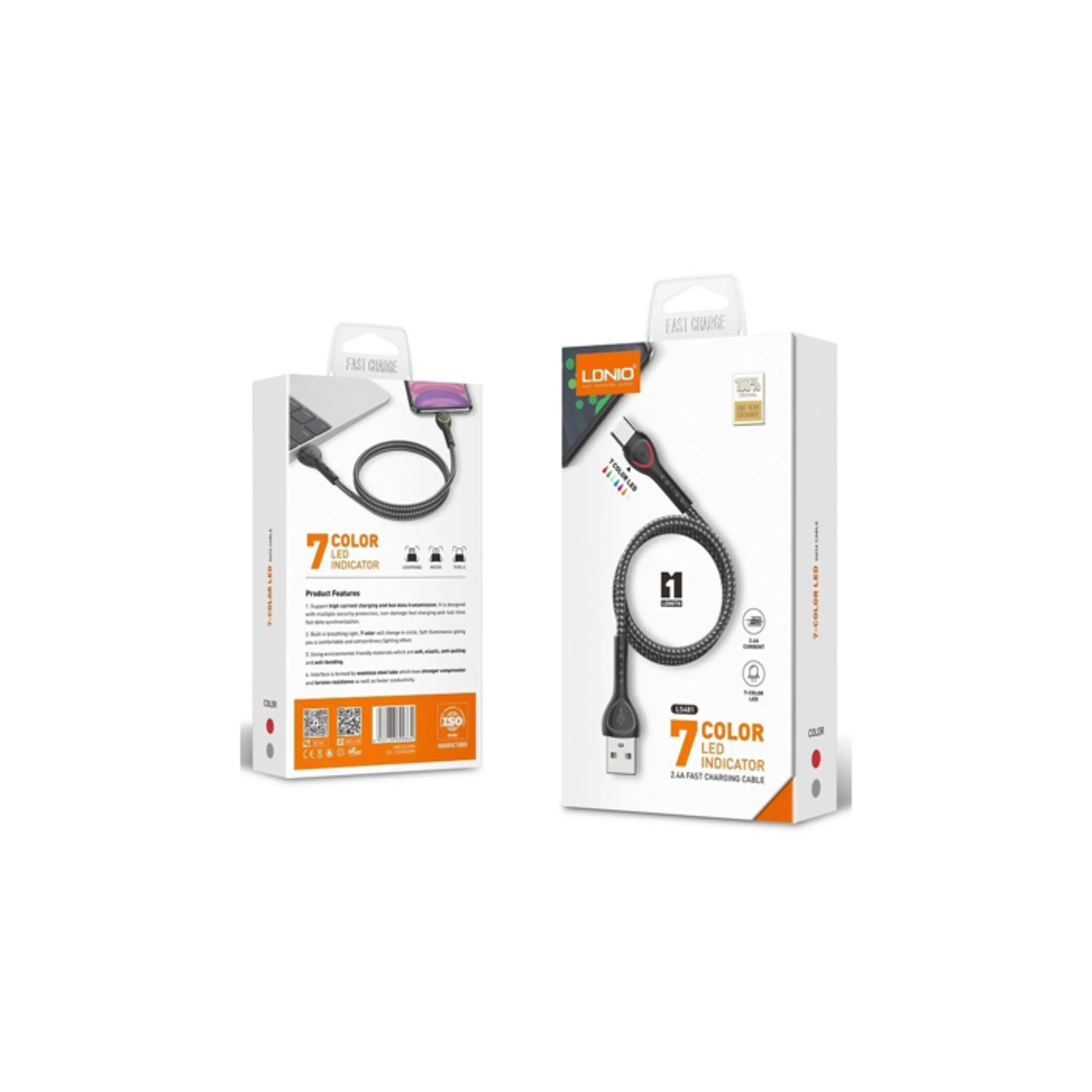 بهترین قیمت خرید کابل شارژ اندروید الدینیو cable charge Ldnio