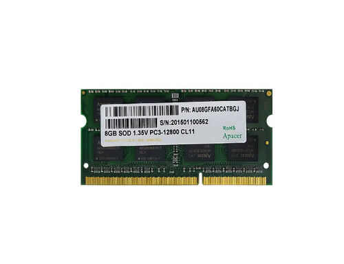 رم لپ تاپ اپیسر DDR3 باس 1600/12800 مدلpc3l ظرفیت 8 گیگابایت