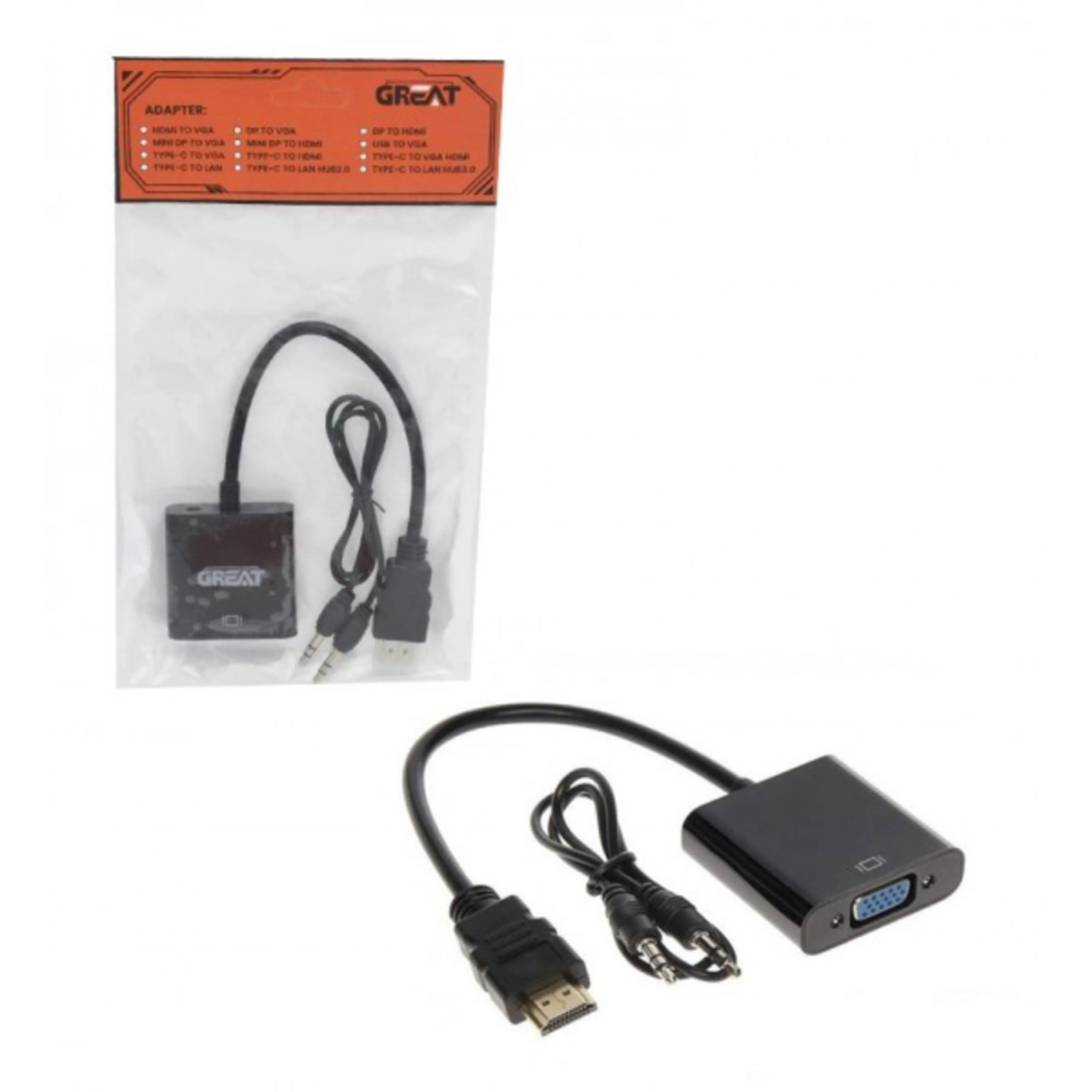 بهترین قیمت خرید تبدیل HDMI به VGA مارک great