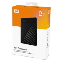 هارد اکسترنال وسترن دیجیتال مدل My Passport ظرفیت 2 ترابایت – نمای روبرو