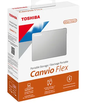 هارد اکسترنال توشیبا مدل Canvio Flex ظرفیت 1 ترابایت – نمای روبرو