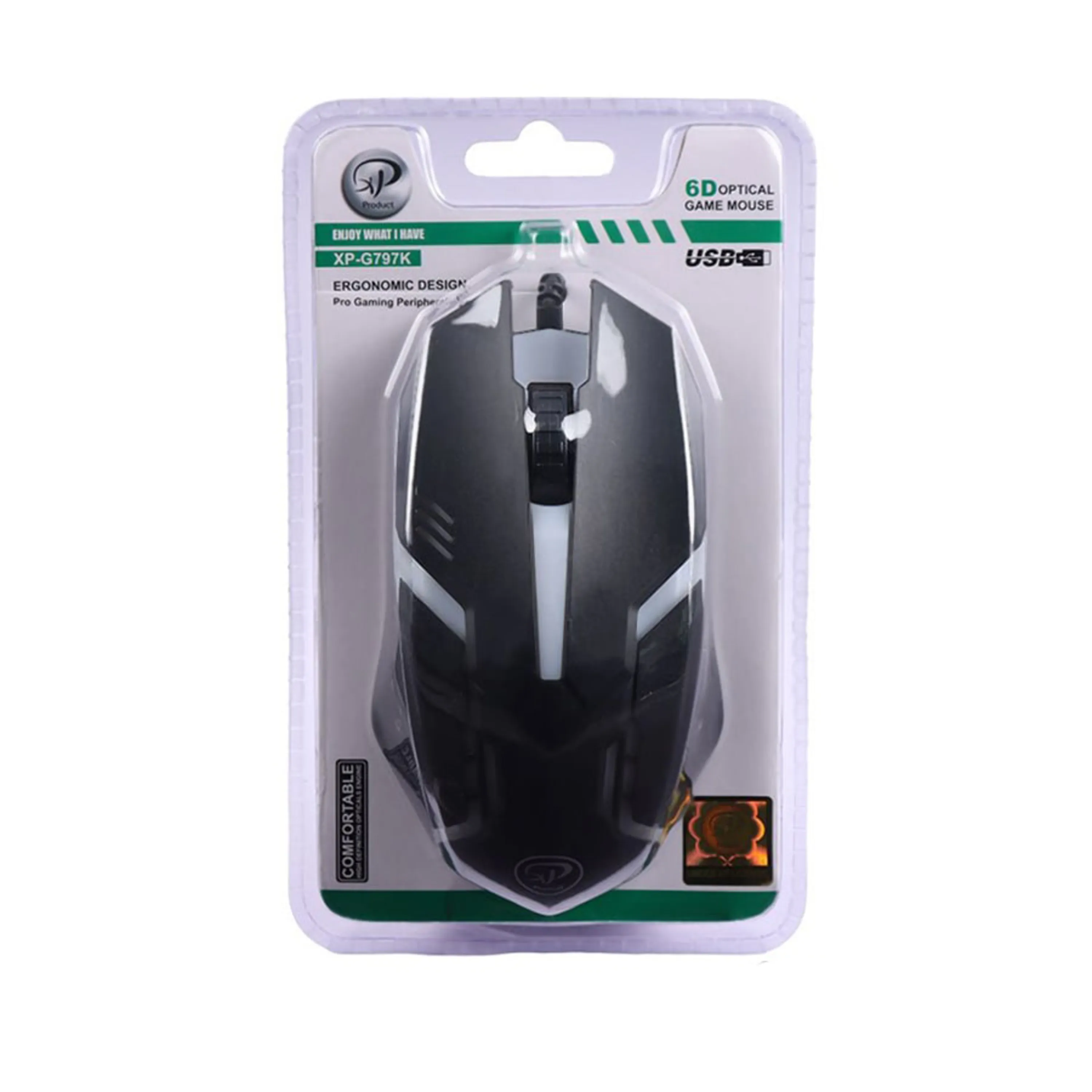 بسته بندی موس با سیم XP مدل G797K