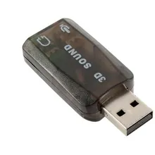 کارت صدای اکسترنال USB برای لپ تاپ و سیستم با طراحی جمع و جور