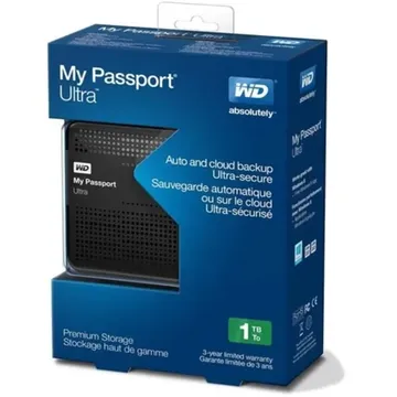 نمای نزدیک از جعبه محافظ هارد اکسترنال WD My Passport با طراحی دقیق و کیفیت بالا