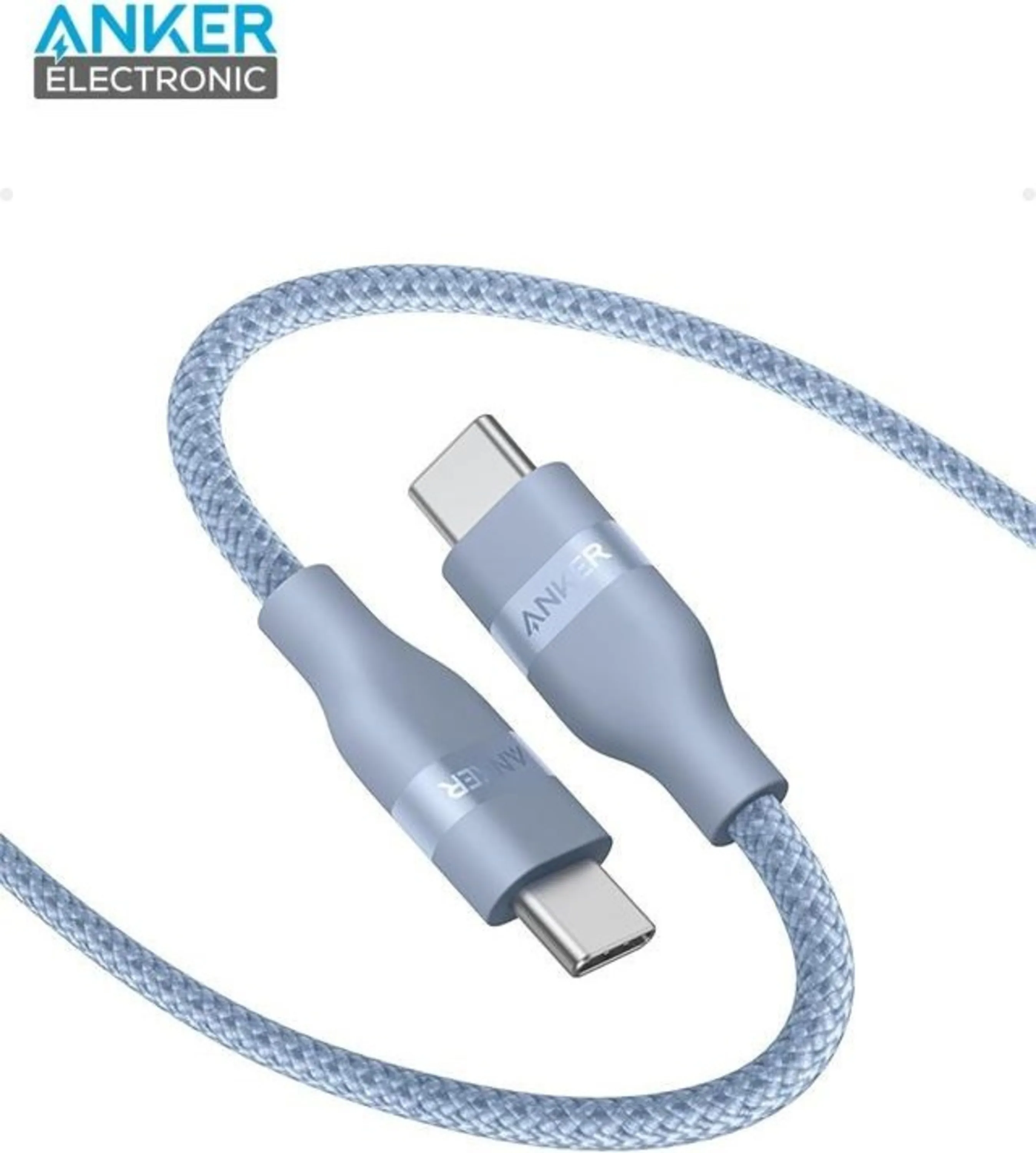 نمای جلویی کابل USB-C به USB-C انکر A82E2 با طول 0.9 متر