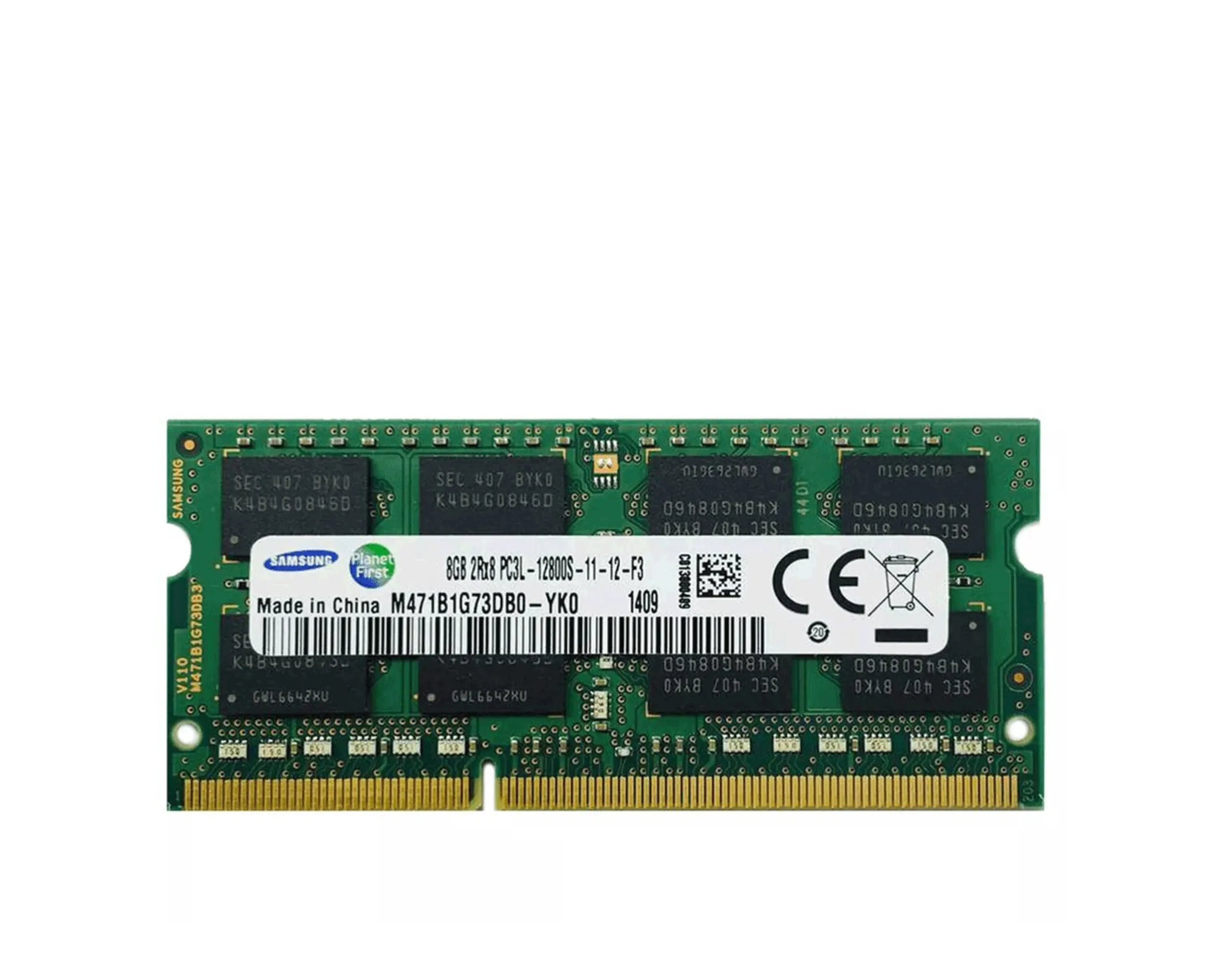 عکس رم لپ تاپ 8 گیگ سامسونگ DDR3L PC3L-12800 جلو