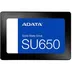 تصویر جلویی SSD ای دیتا SU650 با ظرفیت 256 گیگابایت