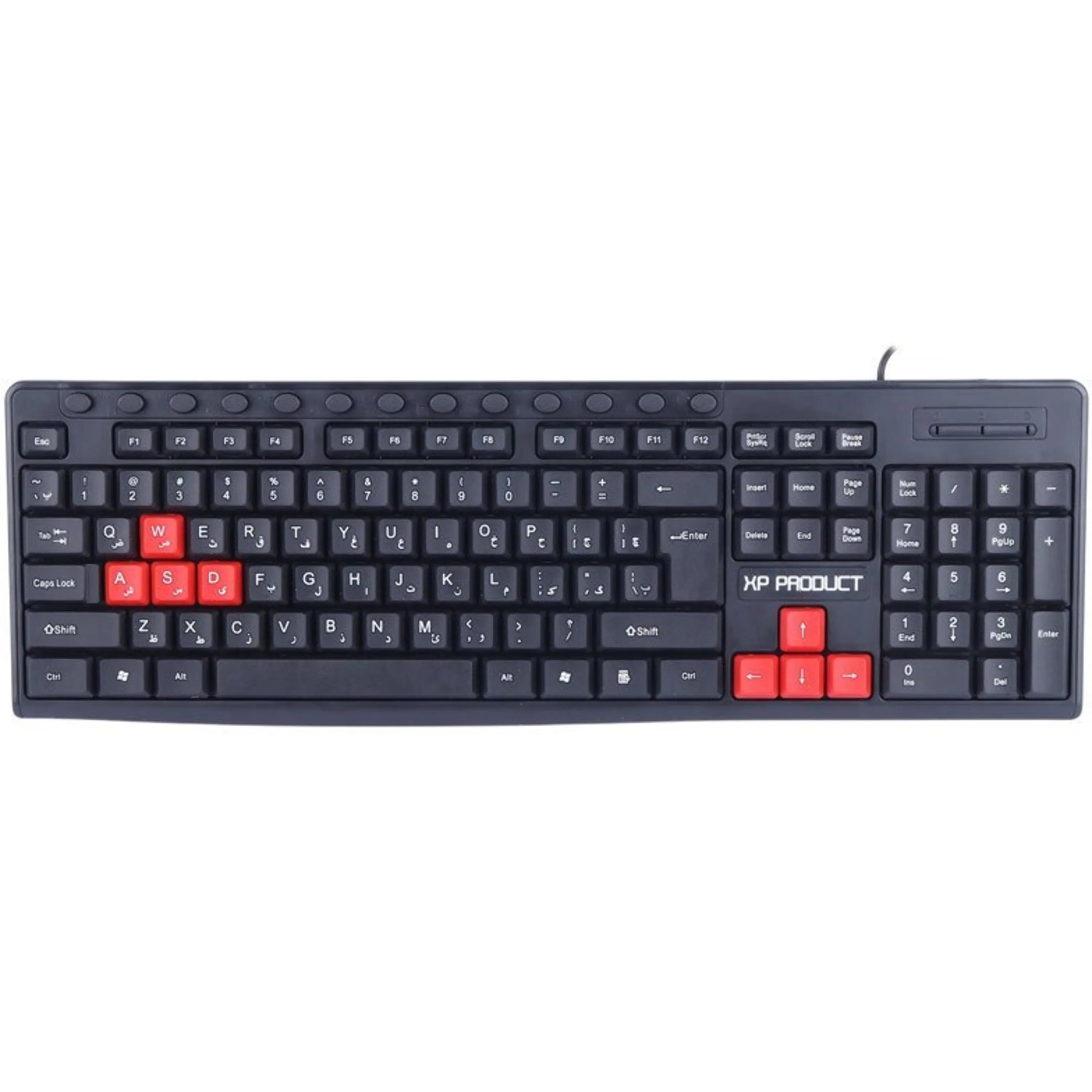 نمای جلویی کیبورد XP 8400N مشکی