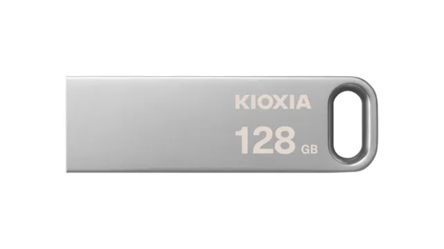 نمای جلوی فلش Kioxia U366 با بدنه فلزی