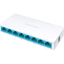 نمای جلو سوئیچ شبکه 8 پورت Mercusys MS108