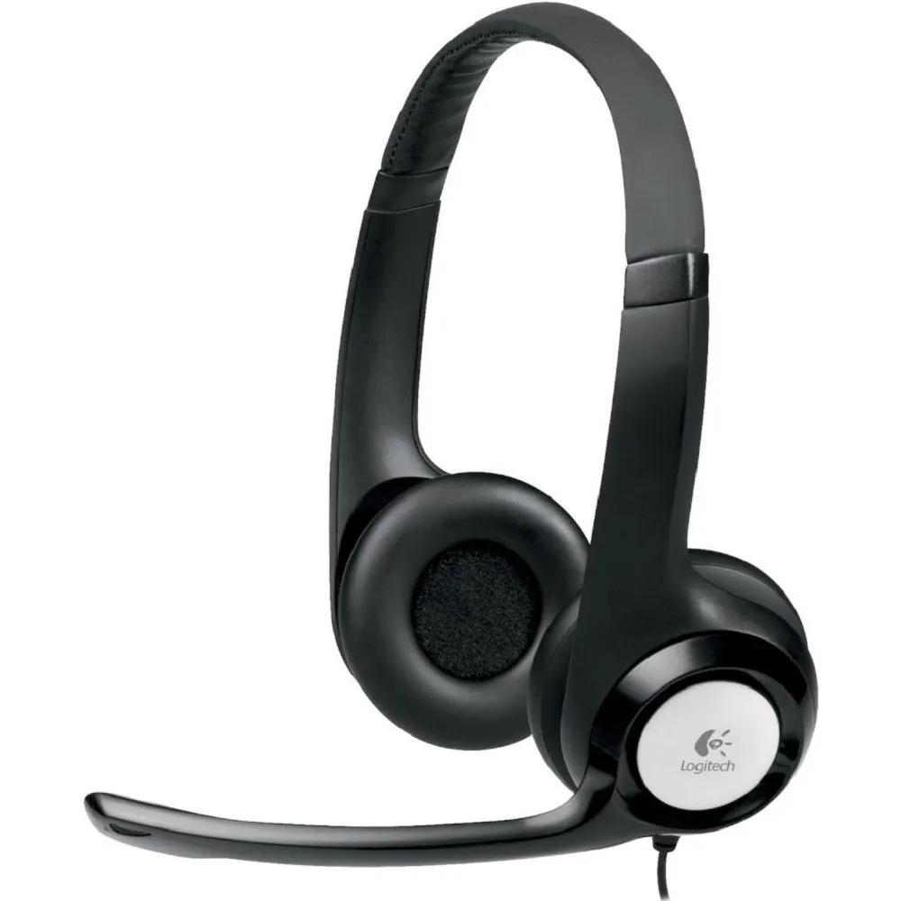 هدست Logitech H390 نمای جلو با اتصال USB