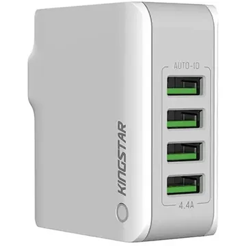 شارژر دیواری Kingstar KW169 با 4 پورت USB - نمای جلو