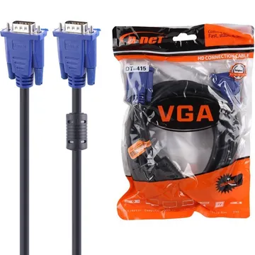 کابل VGA دی نت DT-415 طول 3 متر نمای جلو