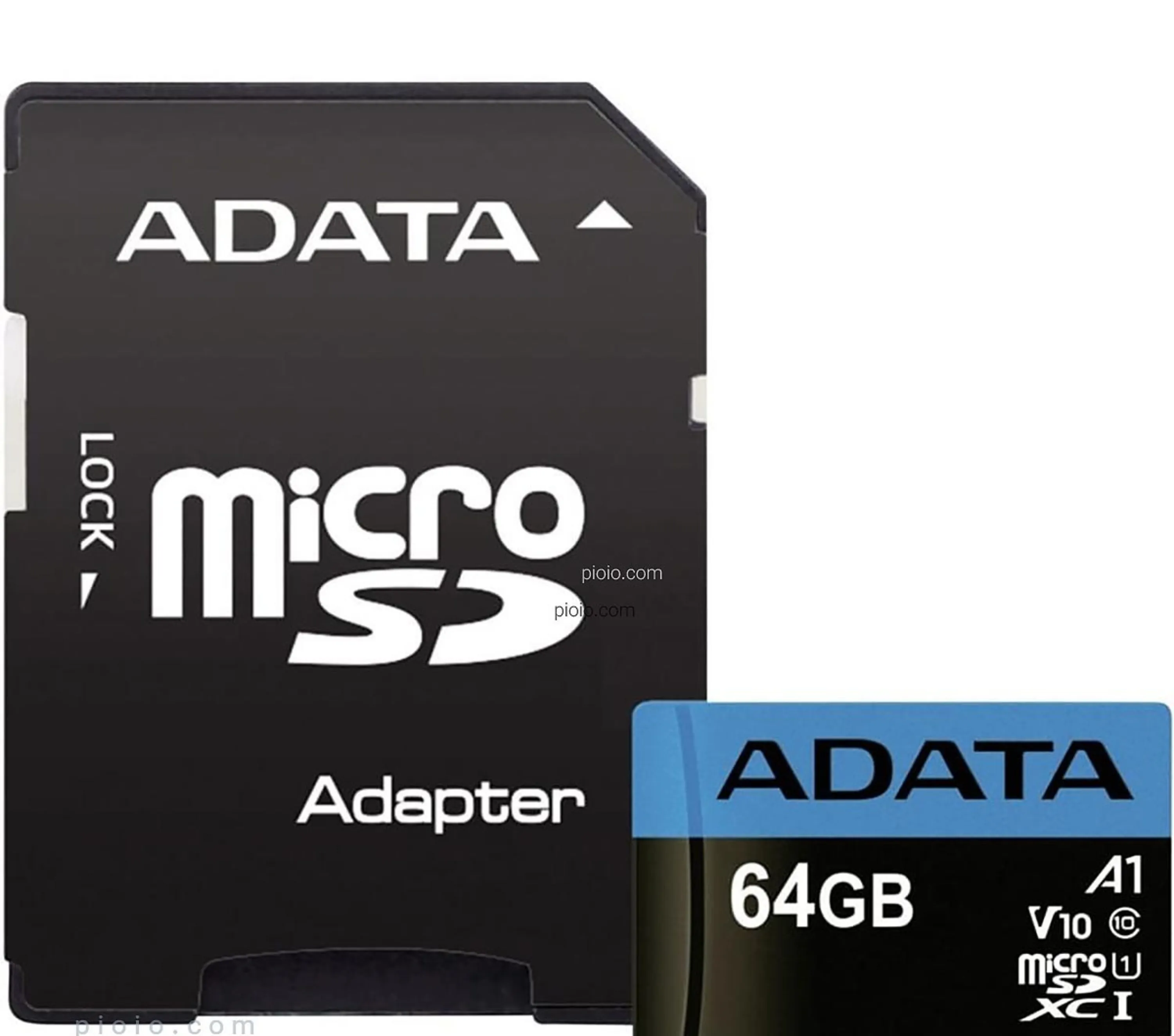 نمای جلویی کارت حافظه ای دیتا 64 گیگابایت مدل R80W25 کارت حافظه ای دیتا R80W25 64 گیگابایت نمای روبرو