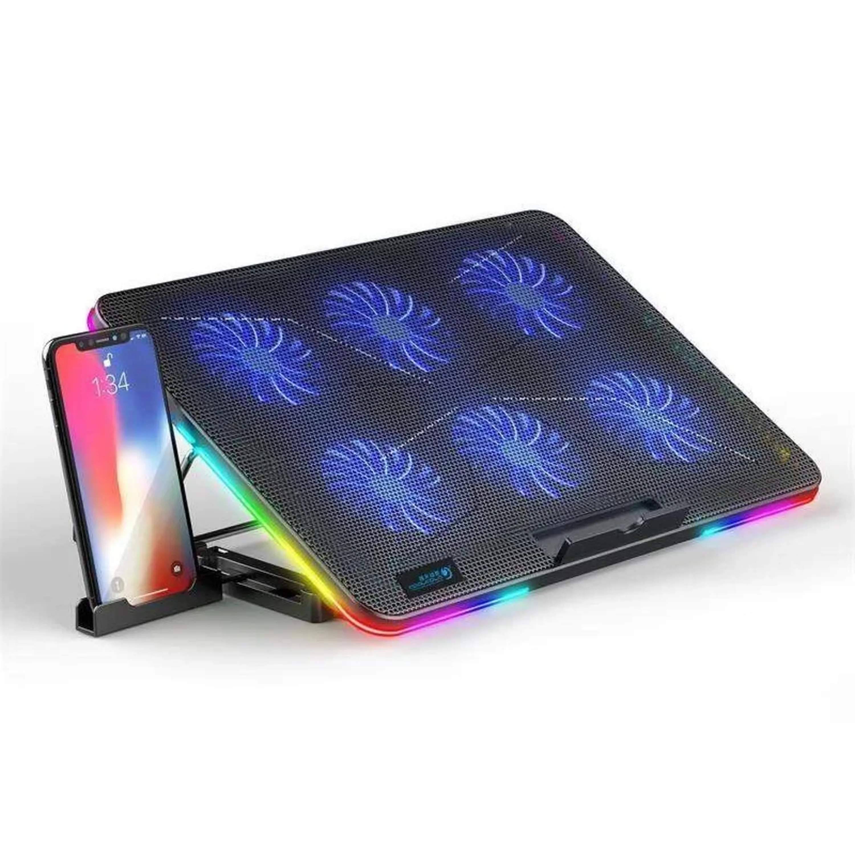 خرید پایه خنک کننده لپ تاپ کول کولد F5 با 6 فن