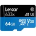 کارت حافظه MicroSDXC لکسار 633X 64GB