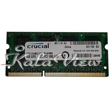 رم لپ تاپ Crucial DDR3 4GB 1333MHz