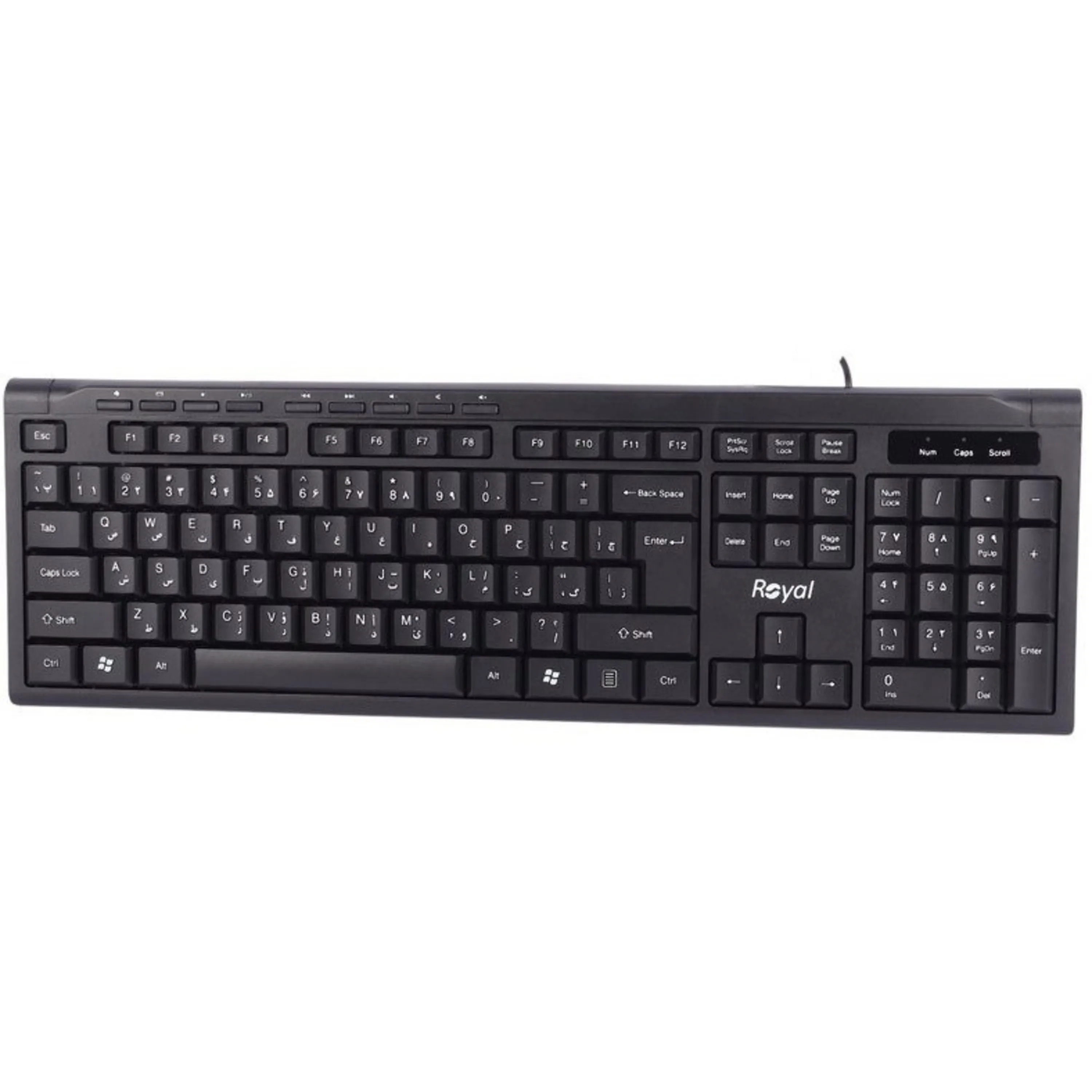 کیبورد Royal RK320 ممبران نمای بالا