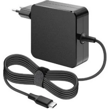 عکس شارژر لپ تاپ لنوو Type-C مربعی 65 وات