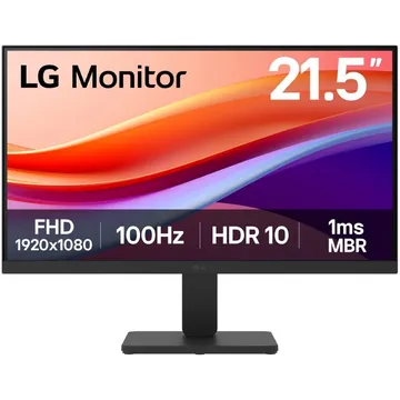 نمای جلوی مانیتور LG 22U401A-B LG 22U401A-B front view