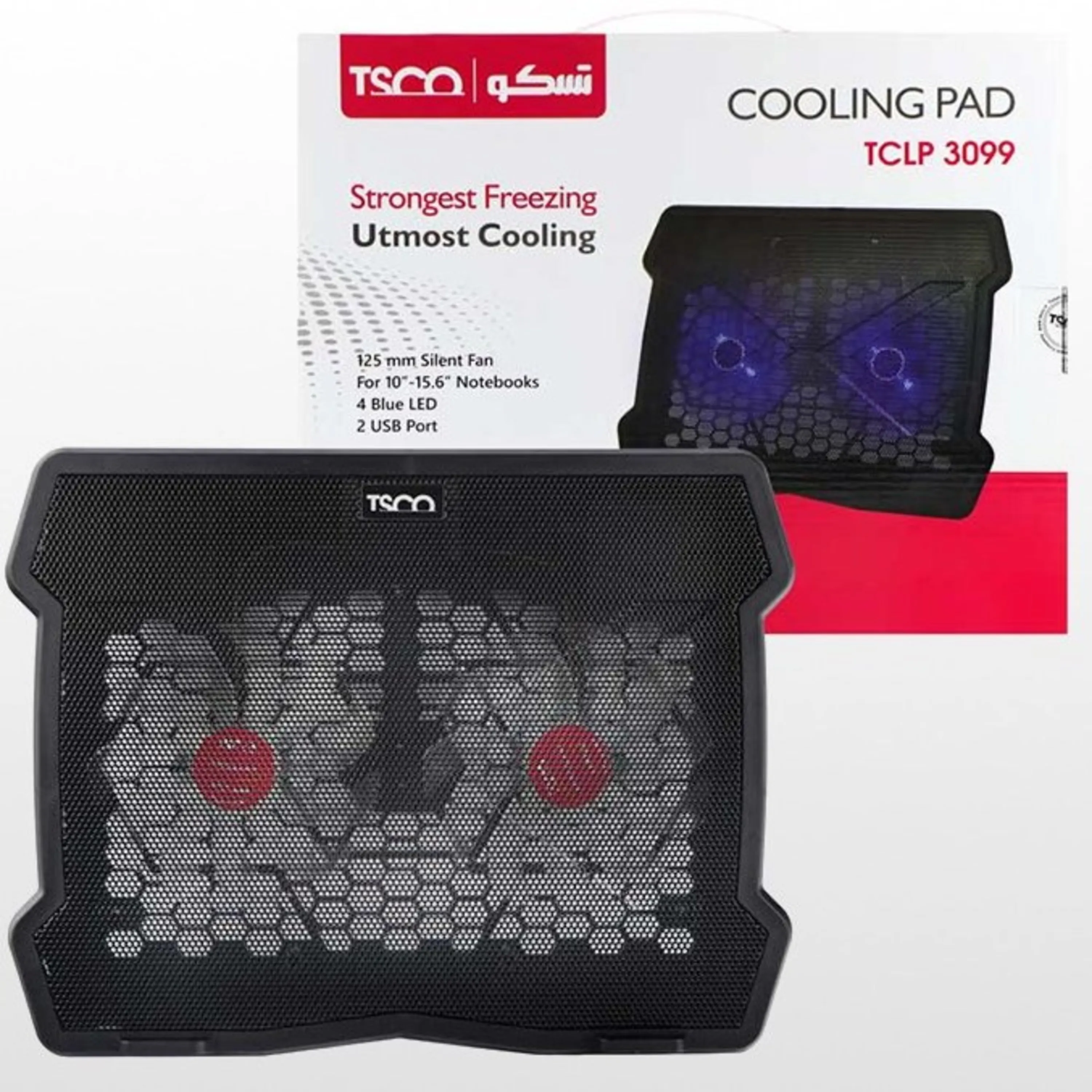 متن جایگزین (ALT): پایه خنک کننده لپ تاپ TSCO TCLP3099
