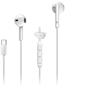 متن جایگزین: Genius HS-M366 USB-C In-Ear Earphones