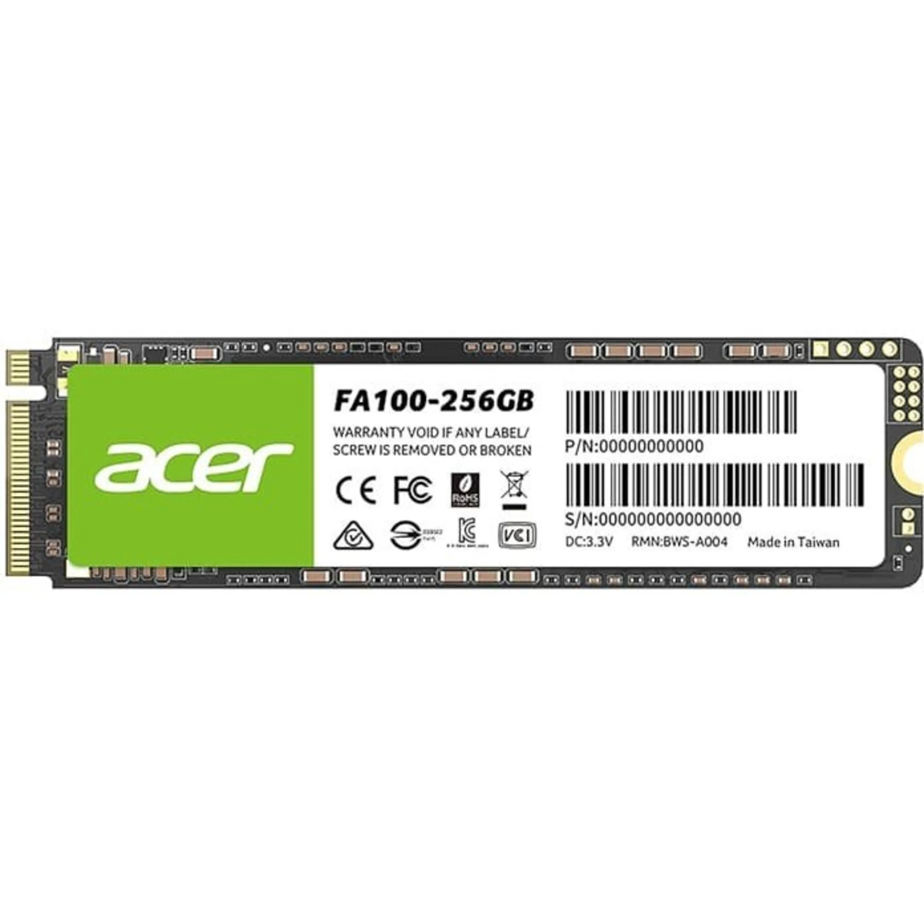 SSD ایسر FA100 M.2 2280 ظرفیت 256 گیگابایت