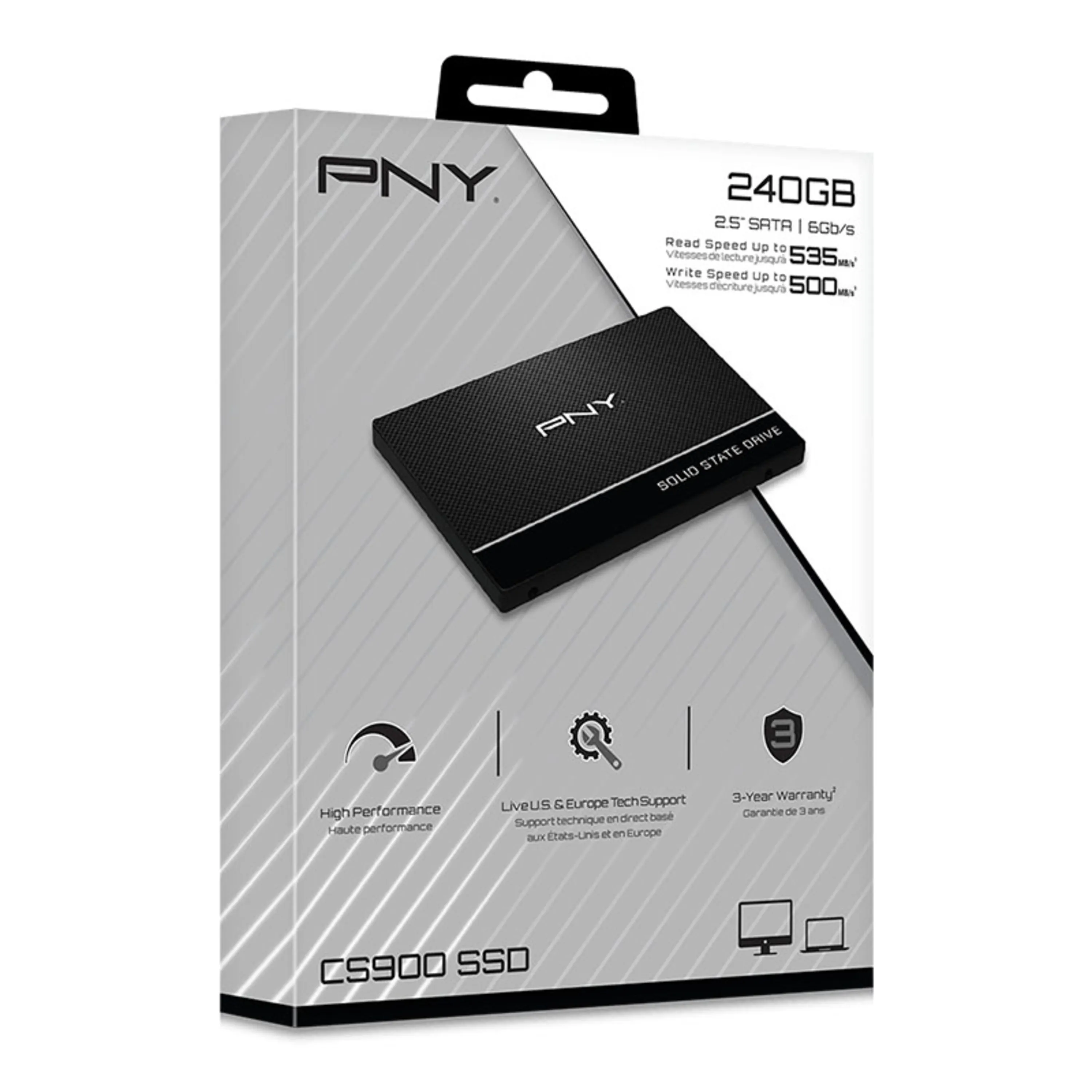 کامپیوتر سینا | خرید هارد اس اس دی مارک پی ان وای 240 گیگ سی اس 900 | hard ssd internal pny cs900 240 gb | مشخصات و قیمت فروش | فروشگاه اینترنتی انلاین |