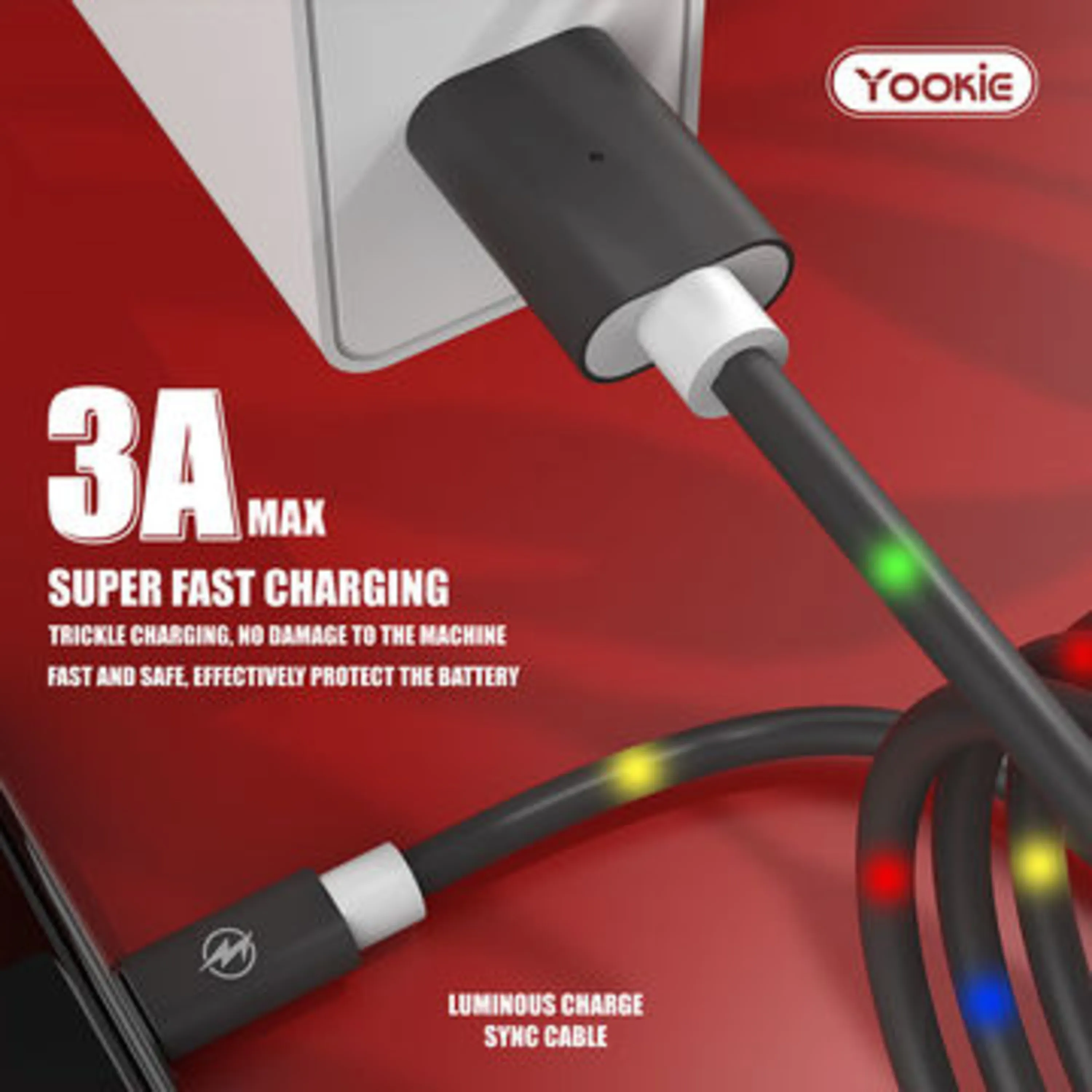 بهترین قیمت خرید کابل شارژ تایپ بی یوکی yookie type b