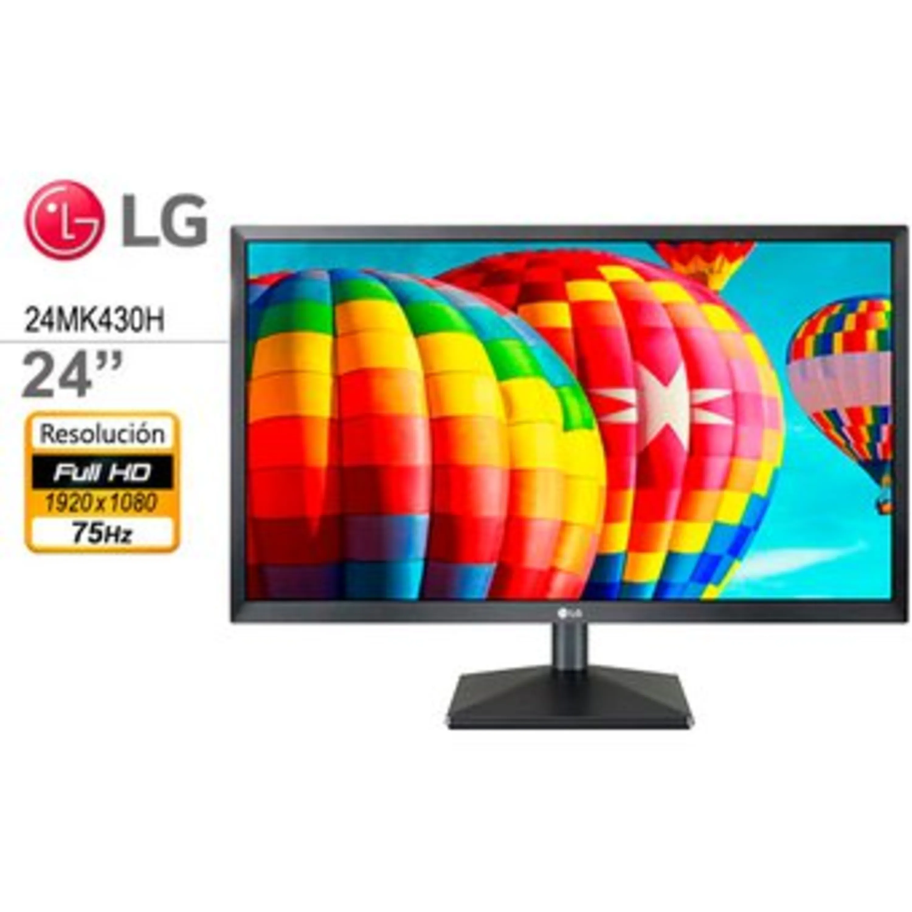 بهترین قیمت خرید مانیتور ال جی 24 اینچ led lg 24mk430h-b