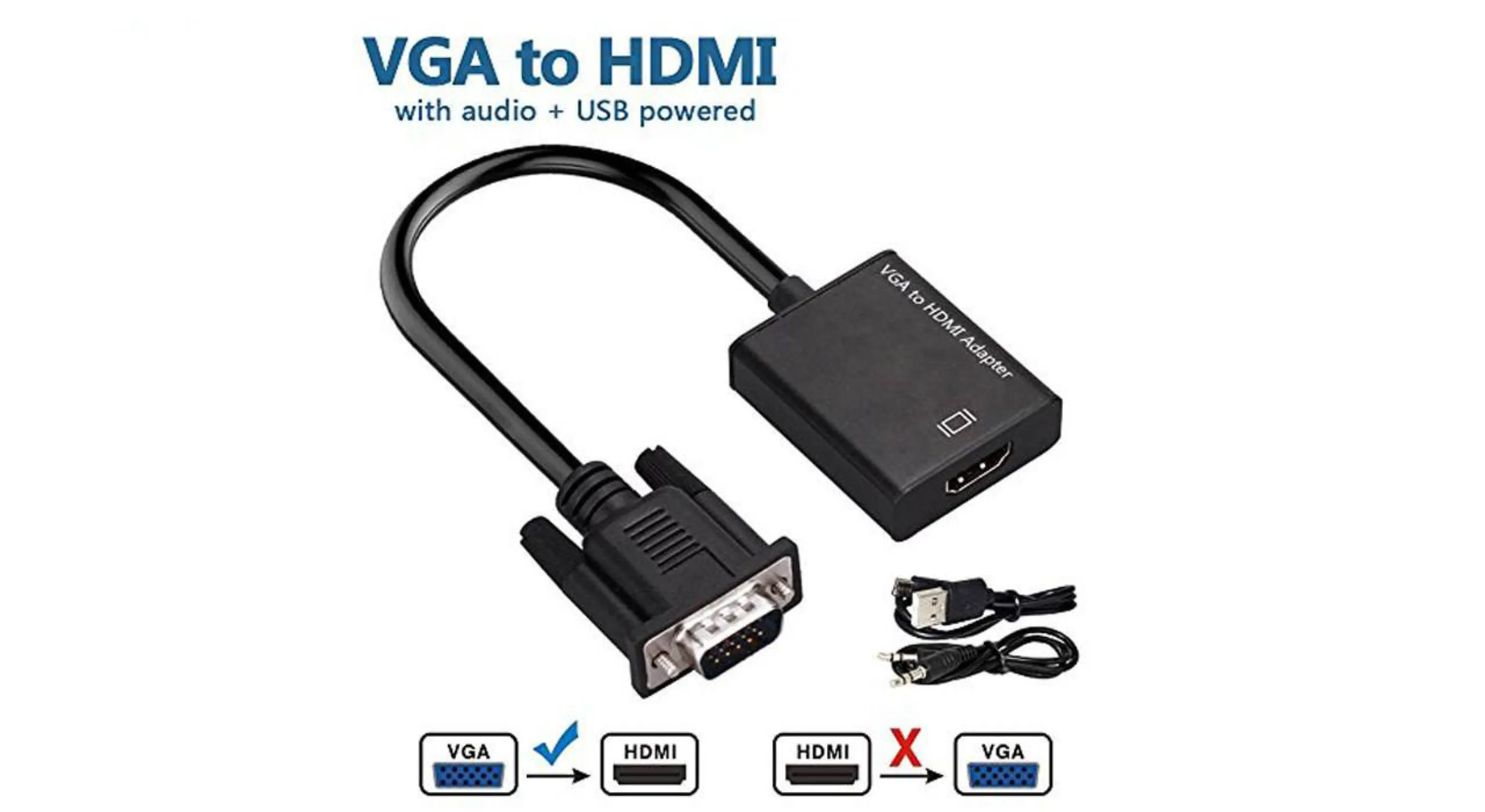بهترین قیمت خرید تبدیل مانیتور VGA به HDMI