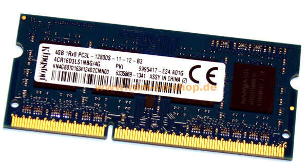 رم لپ تاپ DDR3 باس 1600/12800 مدل pc3l ظرفیت 4 گیگابایت