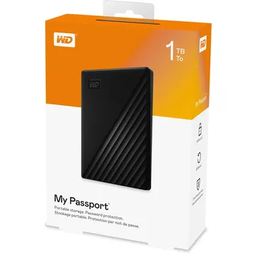 تصویر نمای جلویی هارد اکسترنال WD My Passport 1TB